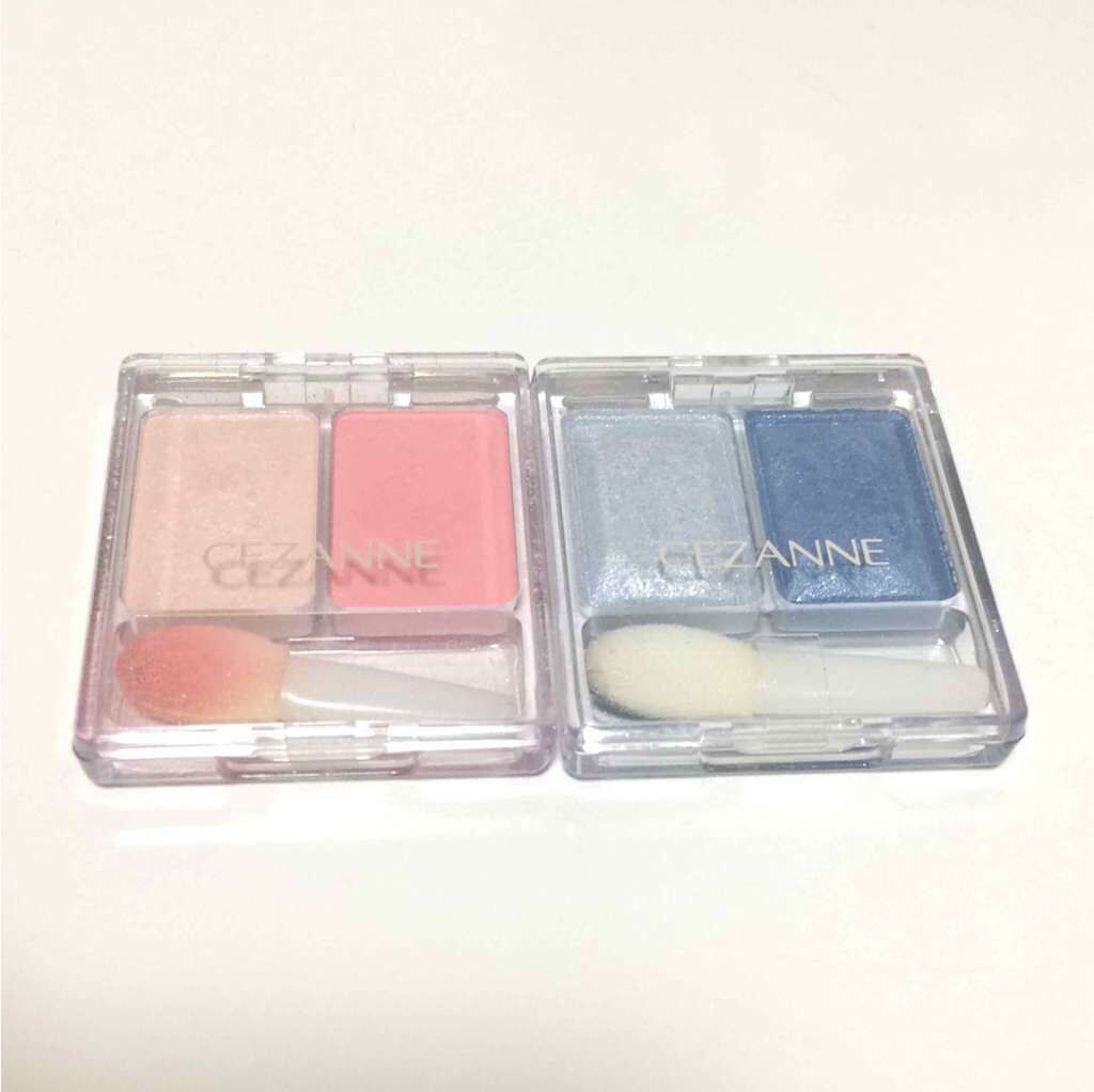 ツーカラー アイシャドウ ラメシリーズ/CEZANNE/アイシャドウパレットを使ったクチコミ(1枚目)