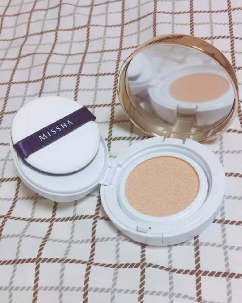 M クッション ファンデーション(モイスチャー)/MISSHA/クッションファンデーションを使ったクチコミ(1枚目)