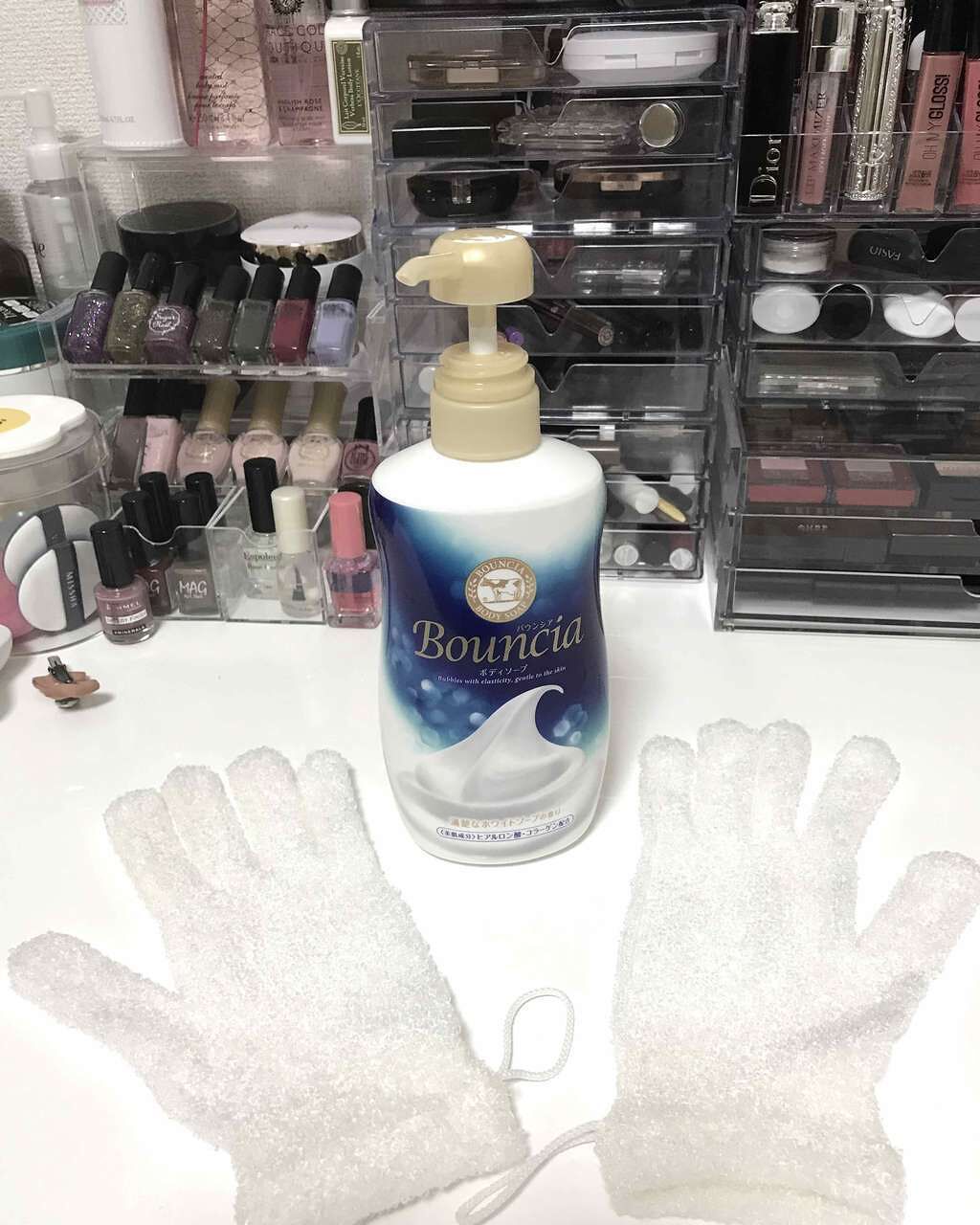 とうもろこしでできたボディグローブ/ハウス オブ ローゼ/バスグッズを使ったクチコミ（1枚目）