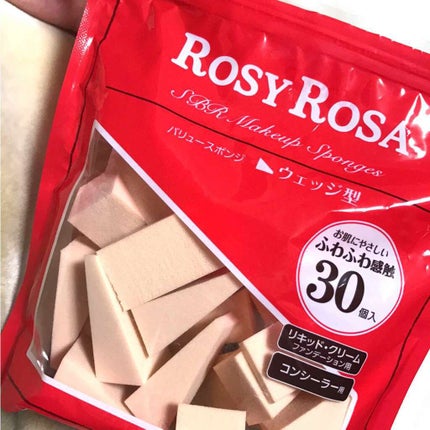 バリュースポンジN ウェッジ型タイプ 30P/ロージーローザ/パフ・スポンジを使ったクチコミ(1枚目)