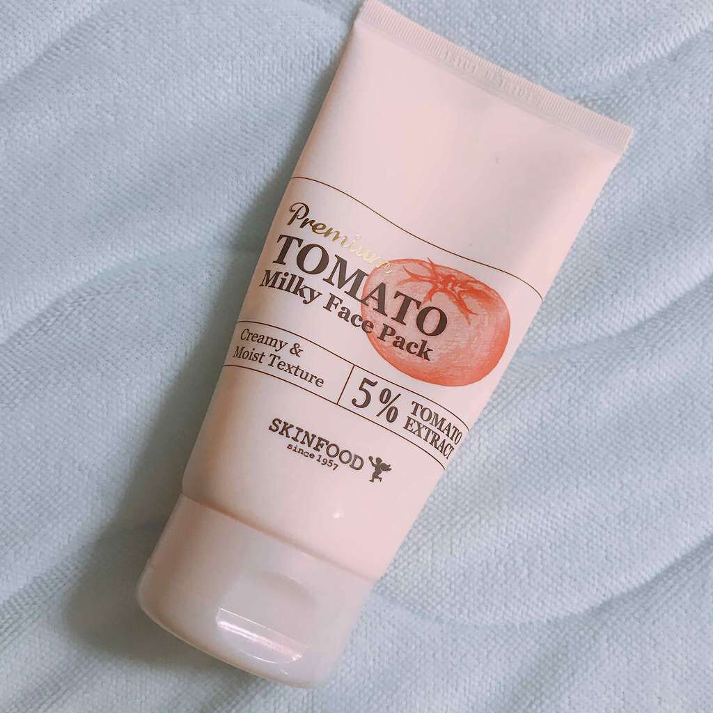 プレミアムトマト ミルキーフェイスパック/SKINFOOD/洗い流すパック・マスクを使ったクチコミ(1枚目)