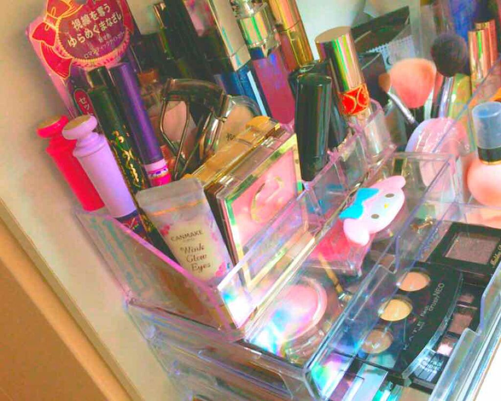 3段式クリアーケース/DAISO/その他化粧小物を使ったクチコミ(2枚目)