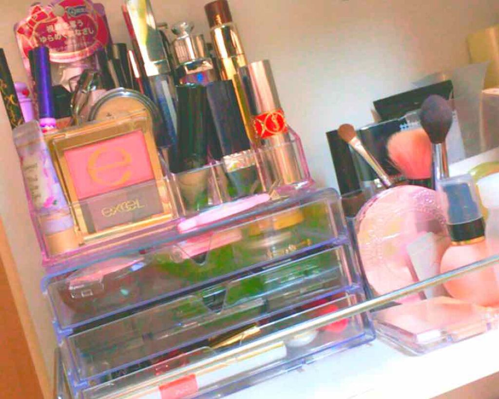 3段式クリアーケース/DAISO/その他化粧小物を使ったクチコミ(3枚目)
