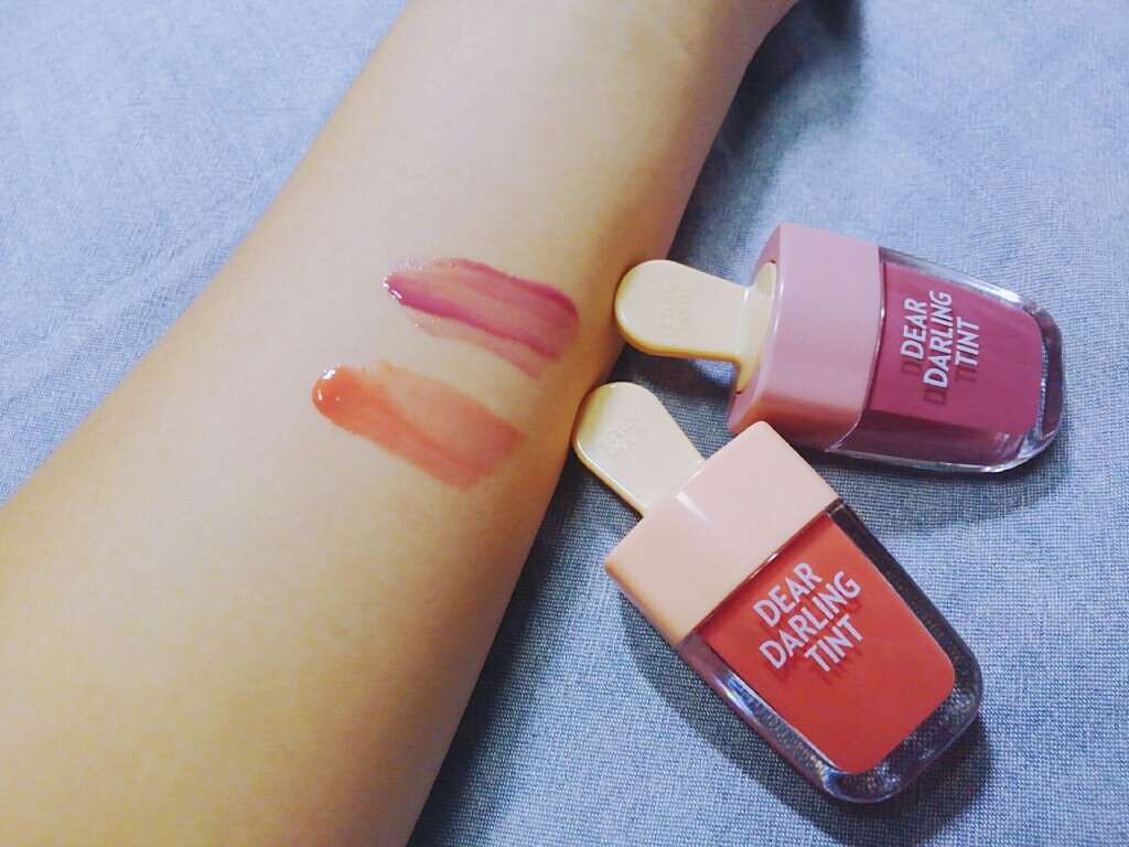 ディアダーリン ウォータージェルティント （アイスティント）/ETUDE/口紅を使ったクチコミ（2枚目）