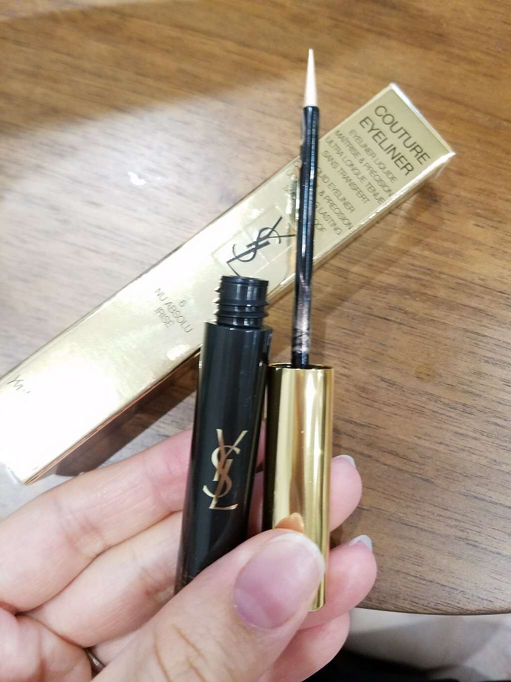 リキッドクチュール アイライナー/YVES SAINT LAURENT BEAUTE/リキッドアイライナーを使ったクチコミ(1枚目)