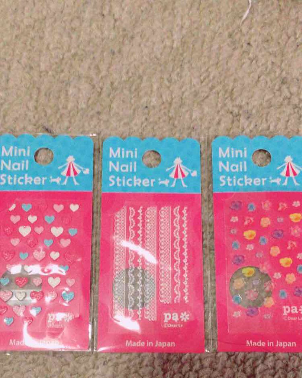 pa ミニネイルスティッカー/pa nail collective/ネイルシールを使ったクチコミ（3枚目）