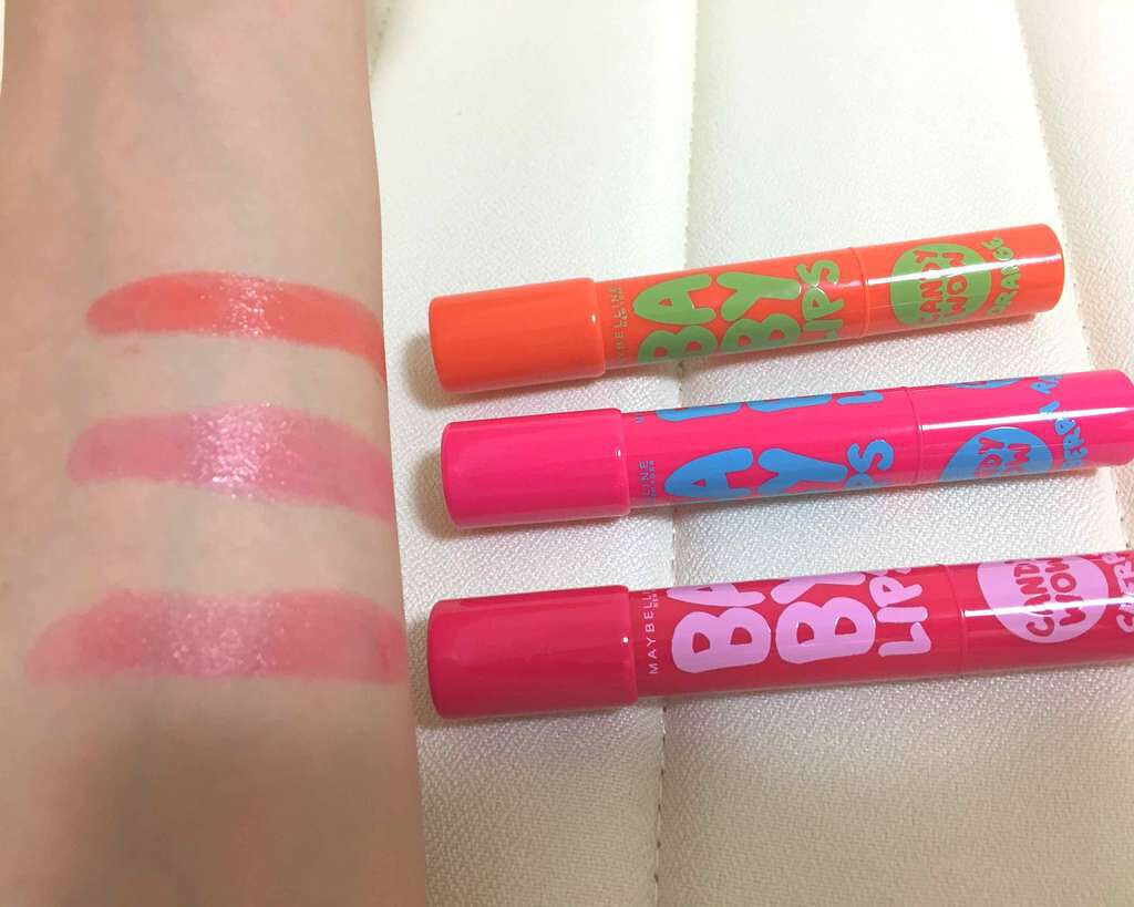 リップクリーム キャンディ ワオ 03 ジューシー オレンジ(ジューシー オレンジの香り)/MAYBELLINE NEW YORK/口紅を使ったクチコミ（2枚目）