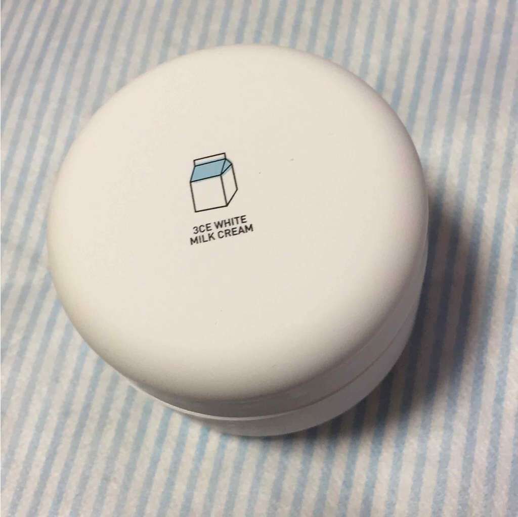 WHITE MILK CREAM/3CE/フェイスクリームを使ったクチコミ(1枚目)