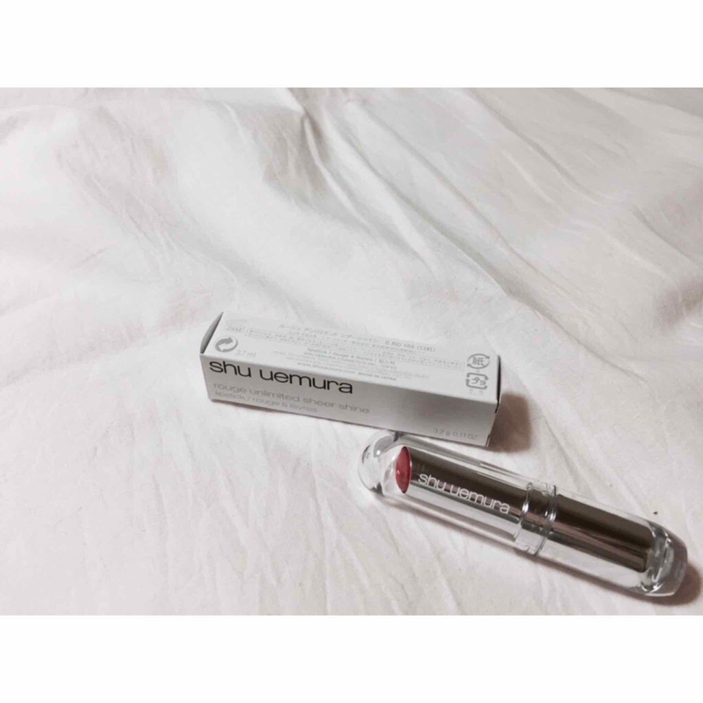 ルージュ アンリミテッド シアーシャイン/shu uemura/口紅を使ったクチコミ(1枚目)