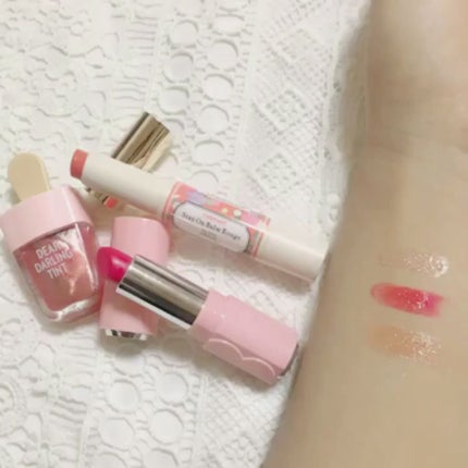 ディアダーリン ウォータージェルティント (アイスティント)/ETUDE/口紅を使ったクチコミ(3枚目)