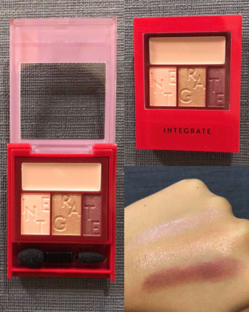 アクセントカラーアイズ CC/インテグレート/アイシャドウパレットを使ったクチコミ(1枚目)