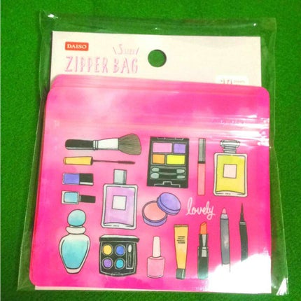 ジップバッグ S 10枚 コスメパターン/DAISO/その他を使ったクチコミ(2枚目)