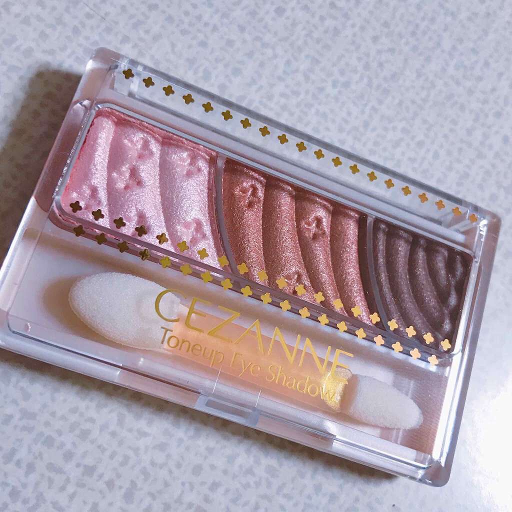 トーンアップアイシャドウ/CEZANNE/アイシャドウパレットを使ったクチコミ(1枚目)