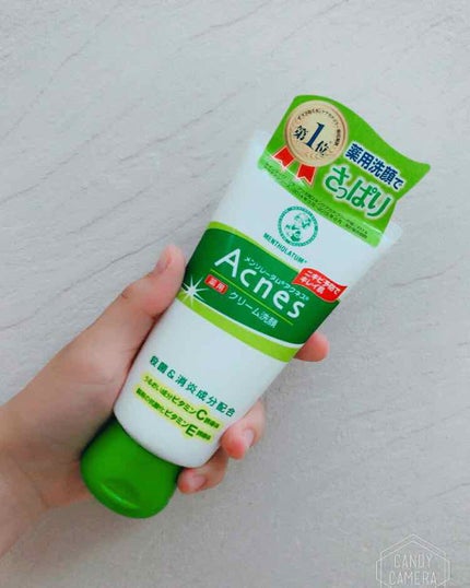 薬用クリーム洗顔/メンソレータム アクネス/洗顔フォームを使ったクチコミ(1枚目)
