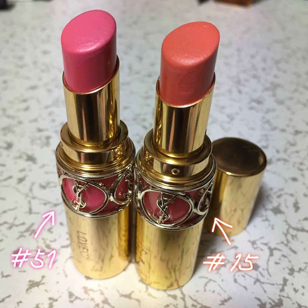 ルージュ ヴォリュプテ シャイン/YVES SAINT LAURENT BEAUTE/口紅を使ったクチコミ(2枚目)