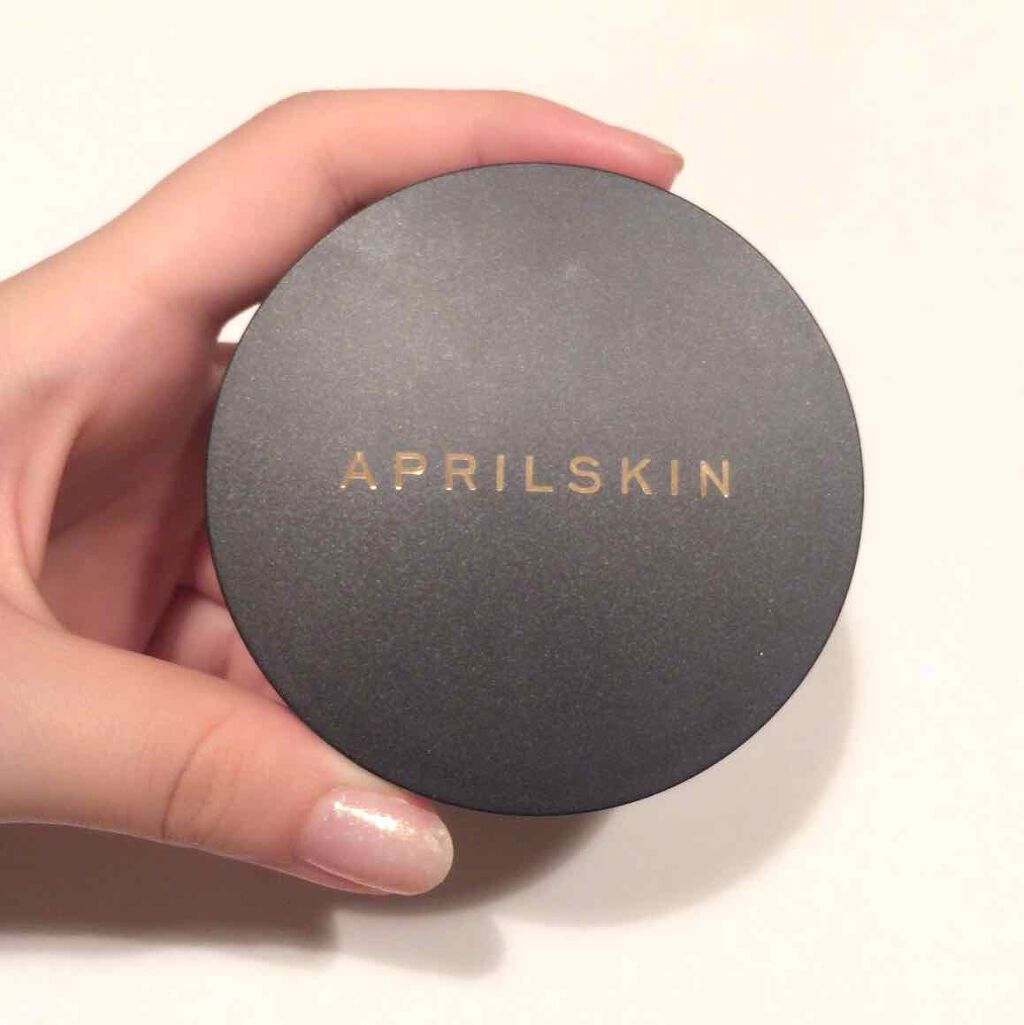 マジックスノークッション ブラック 2.0/APRILSKIN/クッションファンデーションを使ったクチコミ(1枚目)
