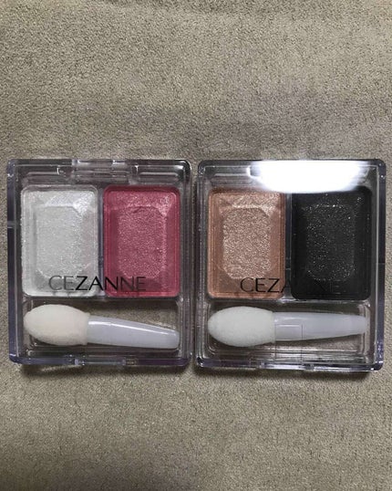 ツーカラー アイシャドウ ラメシリーズ/CEZANNE/アイシャドウパレットを使ったクチコミ(1枚目)