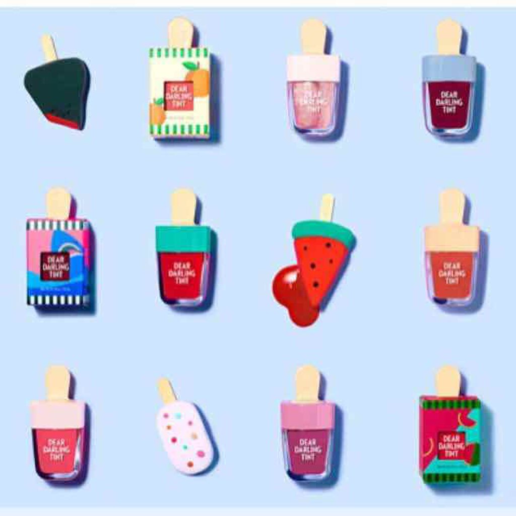 ディアダーリン ウォータージェルティント (アイスティント)/ETUDE/口紅を使ったクチコミ(1枚目)