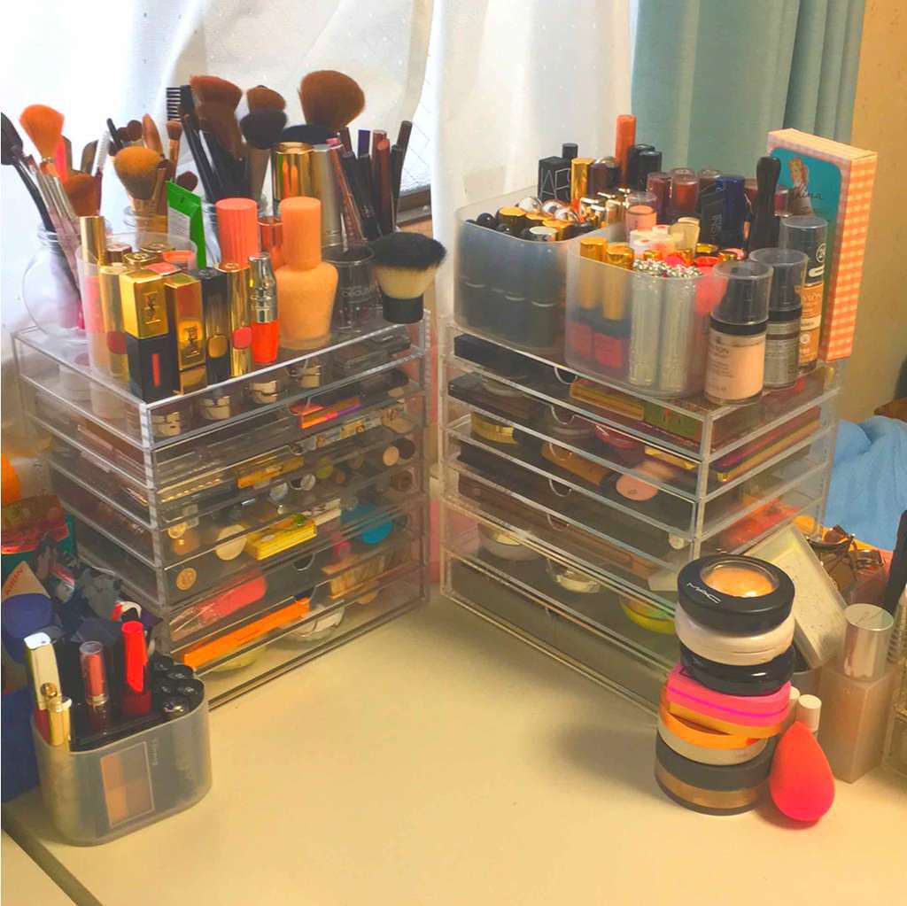 重なるアクリルケース横型3段/無印良品/その他化粧小物を使ったクチコミ(1枚目)