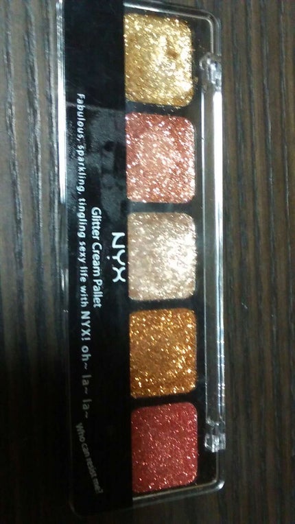 グリッタークリームパレット/NYX Professional Makeup/ジェル・クリームアイシャドウを使ったクチコミ(1枚目)