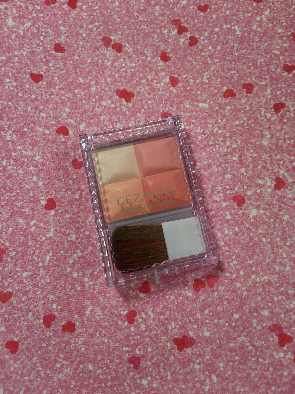 ミックスカラーチーク/CEZANNE/パウダーチークを使ったクチコミ（1枚目）