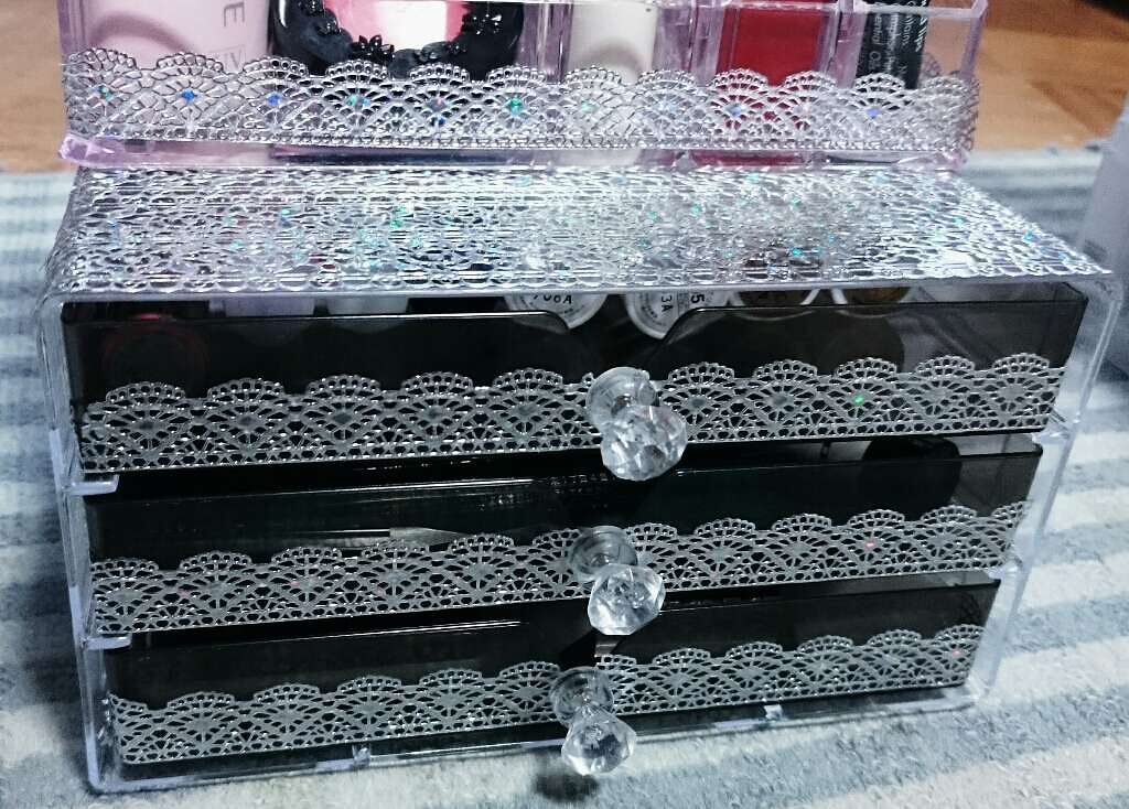 3段式クリアーケース/DAISO/その他化粧小物を使ったクチコミ(3枚目)