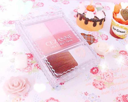 ミックスカラーチーク/CEZANNE/パウダーチークを使ったクチコミ(1枚目)