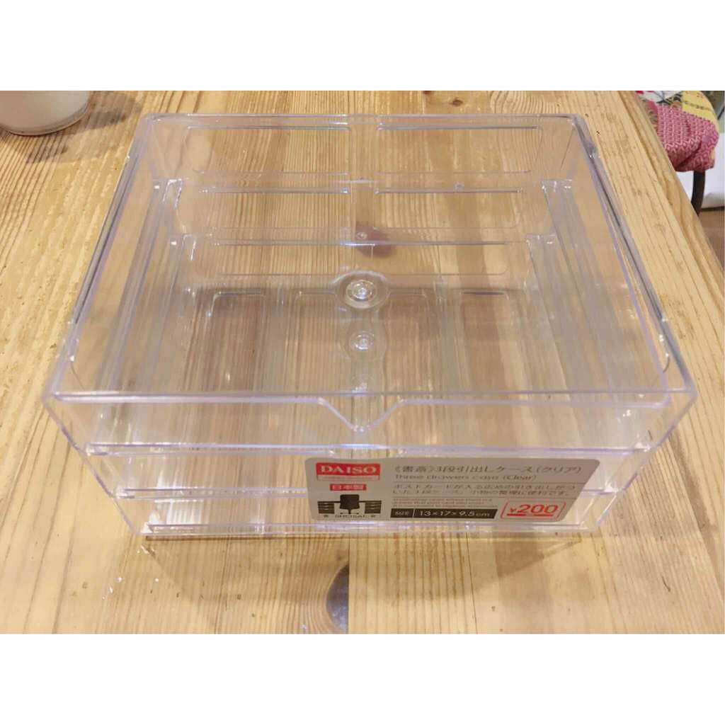 3段式クリアーケース/DAISO/その他化粧小物を使ったクチコミ(1枚目)
