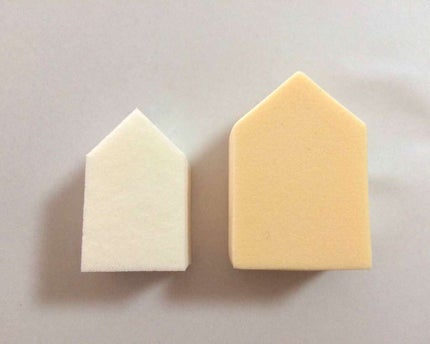 ジェリータッチスポンジ ハウス型/ロージーローザ/パフ・スポンジを使ったクチコミ(4枚目)