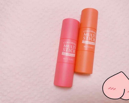 カラーリング マルチ スティック/MISSHA/ジェル・クリームチークを使ったクチコミ(1枚目)