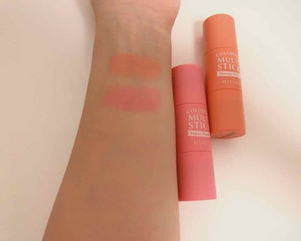 カラーリング マルチ スティック/MISSHA/ジェル・クリームチークを使ったクチコミ(3枚目)