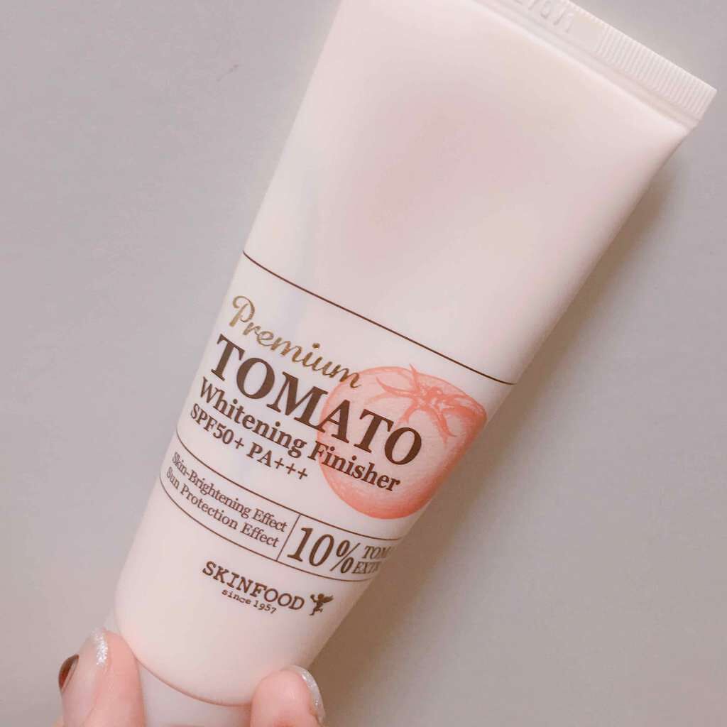 プレミアムトマト ブライトニング フィニッシャー/SKINFOOD/化粧下地を使ったクチコミ(1枚目)