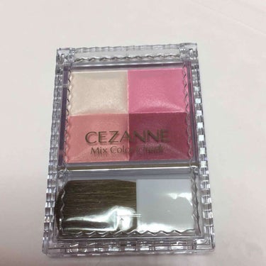 ミックスカラーチーク 04 ローズ系/CEZANNE/パウダーチークを使ったクチコミ（1枚目）