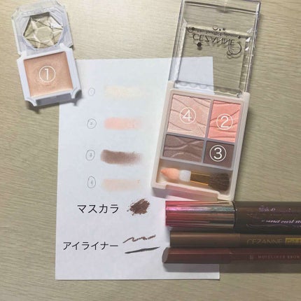 エアリータッチシャドウ/CEZANNE/アイシャドウパレットを使ったクチコミ(1枚目)