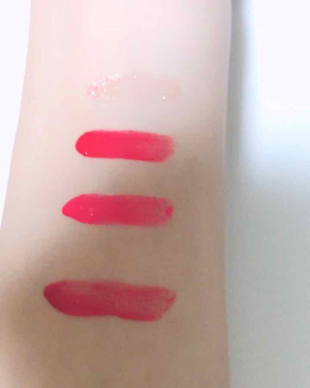 ディアダーリン ウォータージェルティント (アイスティント)/ETUDE/口紅を使ったクチコミ(3枚目)