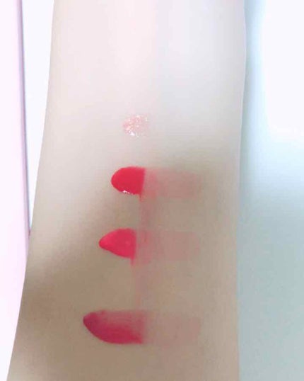 ディアダーリン ウォータージェルティント (アイスティント)/ETUDE/口紅を使ったクチコミ(4枚目)