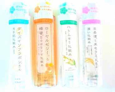 DAISO ローヤルゼリーと蜂蜜配合のはりツヤ化粧水のクチコミ「ダイソーで購入しました☺️
シリーズで4種類ありますが、
今回はローヤルゼリーと蜂蜜のはりつや.....」（2枚目）