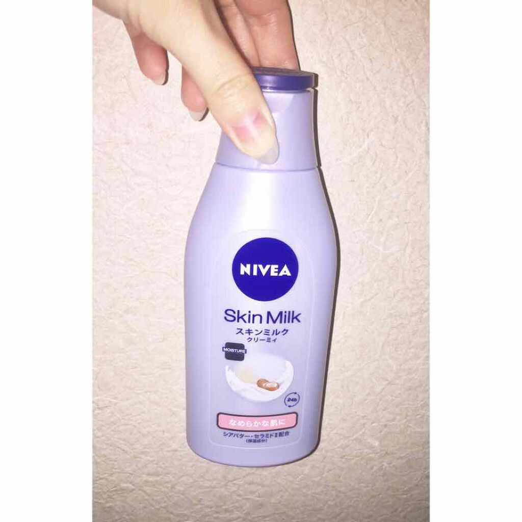 スキンミルク クリーミィ/ニベア/ボディミルクを使ったクチコミ(1枚目)