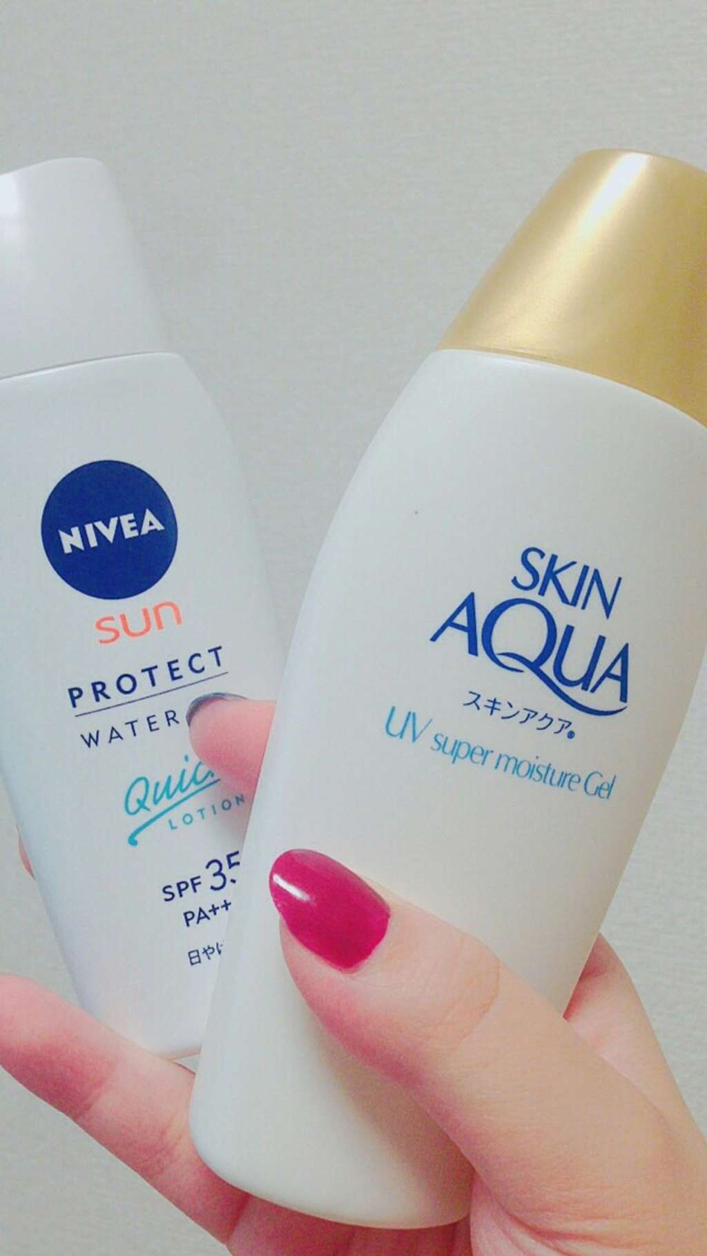 ニベアサン プロテクトウォータージェル SPF35/ニベア/化粧下地を使ったクチコミ（1枚目）