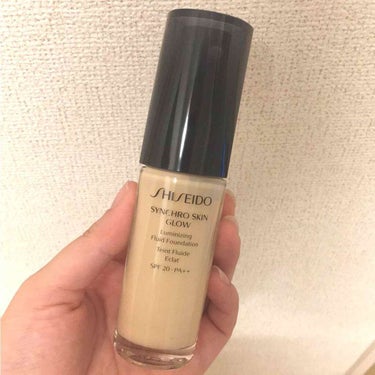 シンクロスキン グロー ルミナイジング フリュイドファンデーション/SHISEIDO/リキッドファンデーションを使ったクチコミ（1枚目）