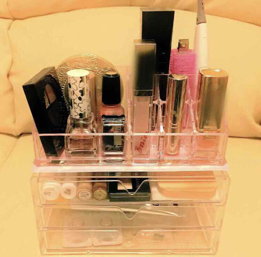 3段式クリアーケース/DAISO/その他化粧小物を使ったクチコミ（1枚目）