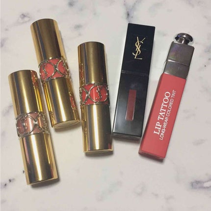 ルージュ ヴォリュプテ シャイン/YVES SAINT LAURENT BEAUTE/口紅を使ったクチコミ(1枚目)