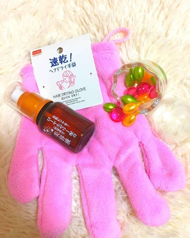 速乾 超吸収！ヘアドライ手袋/DAISO/ヘアケアグッズを使ったクチコミ（1枚目）