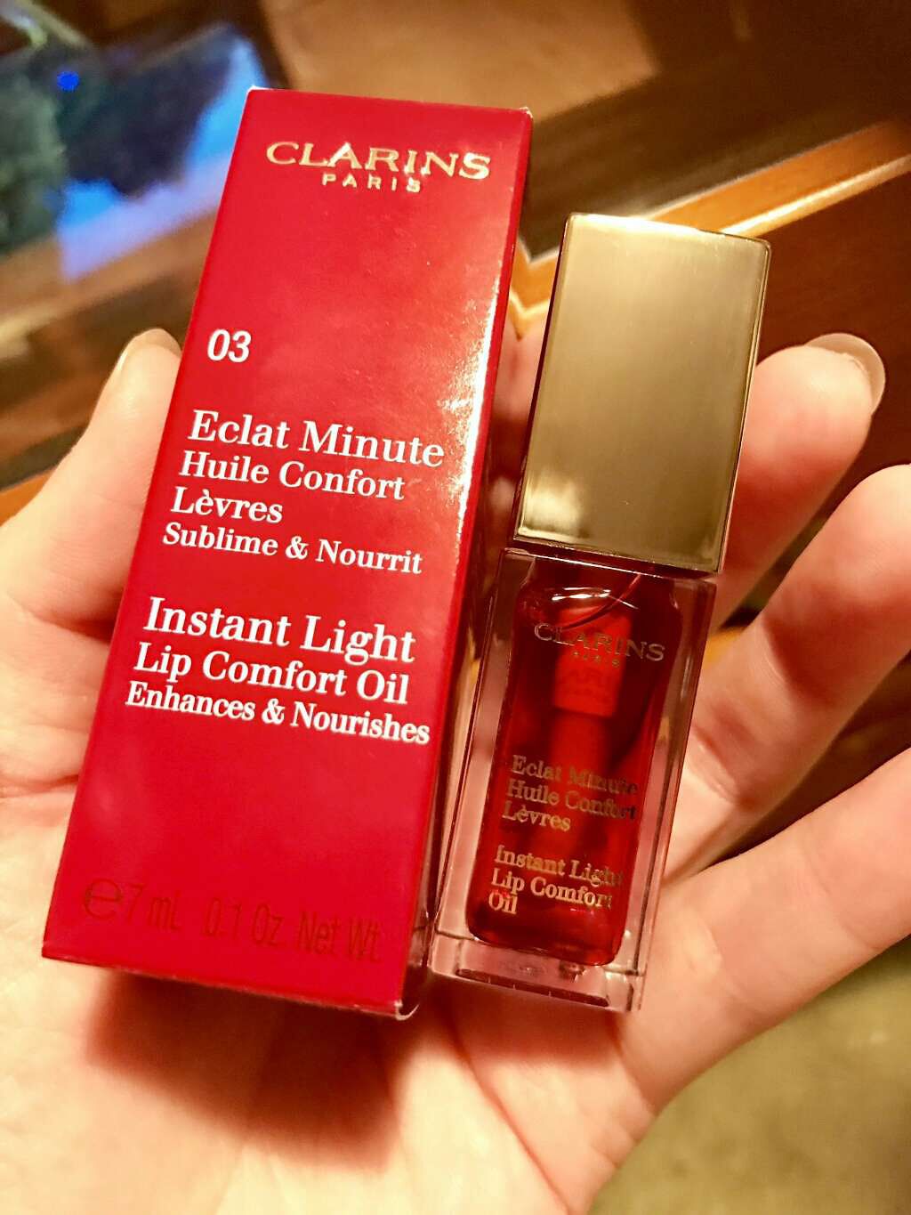 コンフォート リップオイル /CLARINS/リップグロスを使ったクチコミ(1枚目)