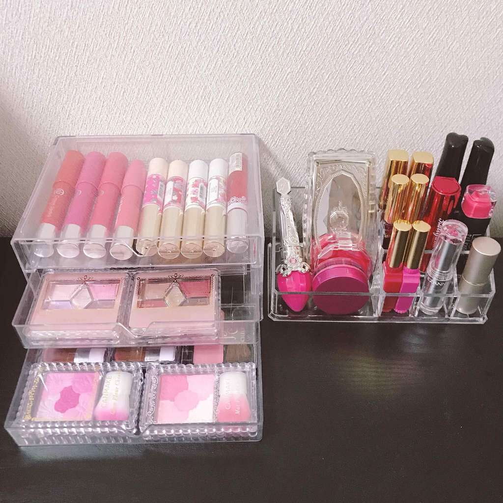 3段式クリアーケース/DAISO/その他化粧小物を使ったクチコミ（2枚目）