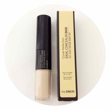 #theSAEM #ザセム
Cover Perfection IDEAL CONCEALER DUO
(1.5号)

どこのクチコミを読んでも大変評価が高かったので購入してみました！

薄付きでもしっか