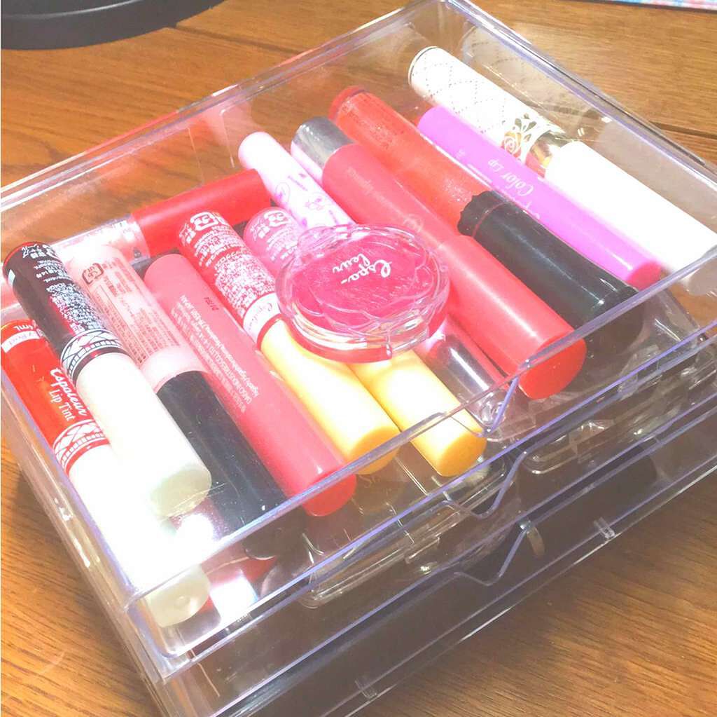 3段式クリアーケース/DAISO/その他化粧小物を使ったクチコミ(1枚目)