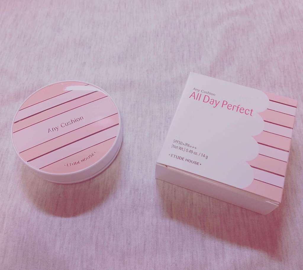 エニークッション オールデイパーフェクト/ETUDE/クッションファンデーションを使ったクチコミ(1枚目)