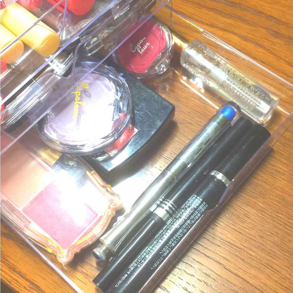 3段式クリアーケース/DAISO/その他化粧小物を使ったクチコミ(3枚目)