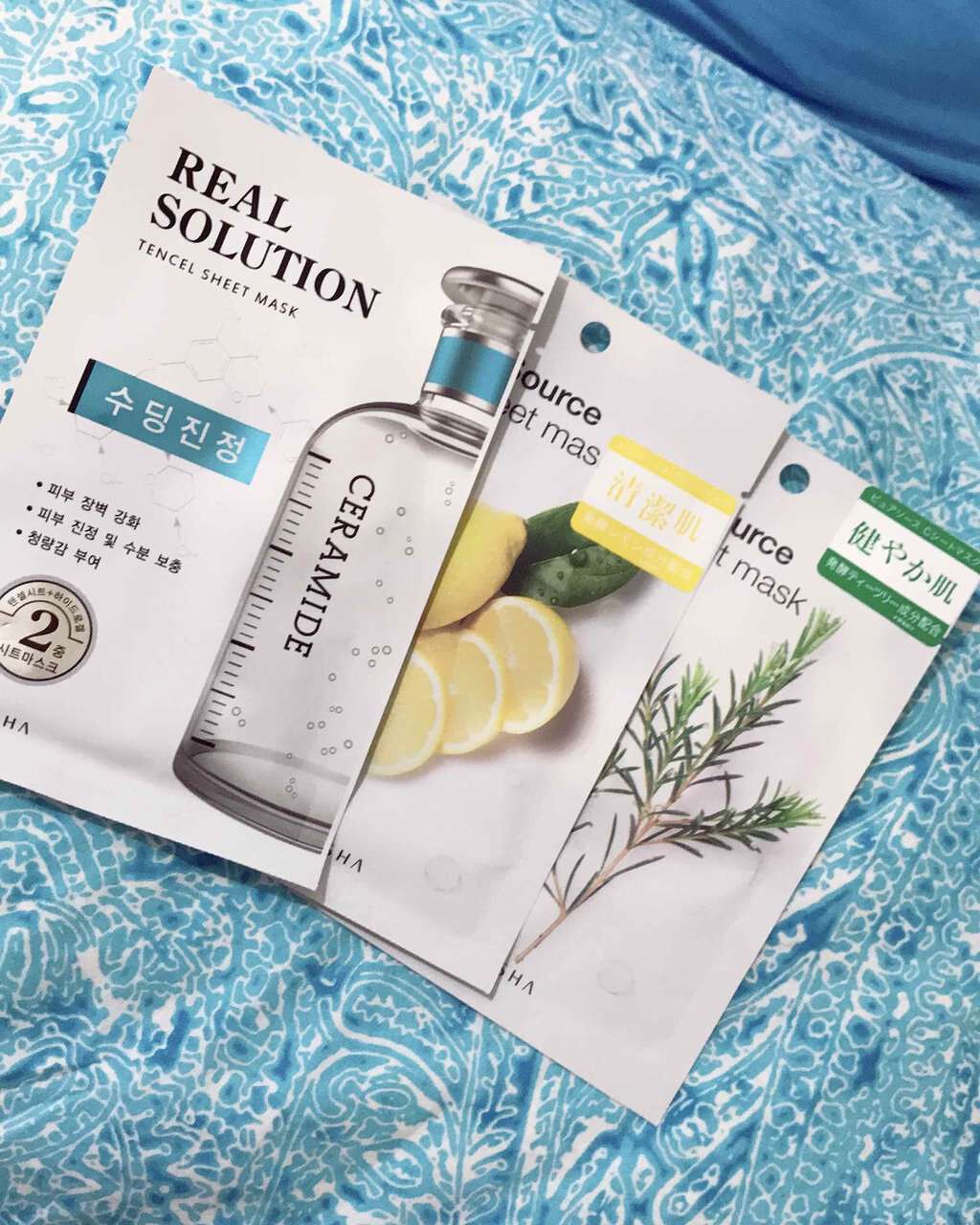 ピュアソースシートマスク(AB)/MISSHA/シートマスク・パックを使ったクチコミ（1枚目）